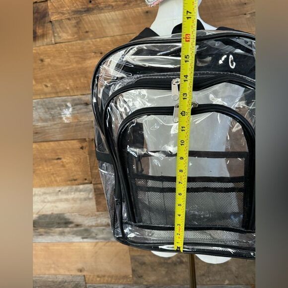 Clear Backpack  Zippered Bag - Picture 8 of 14